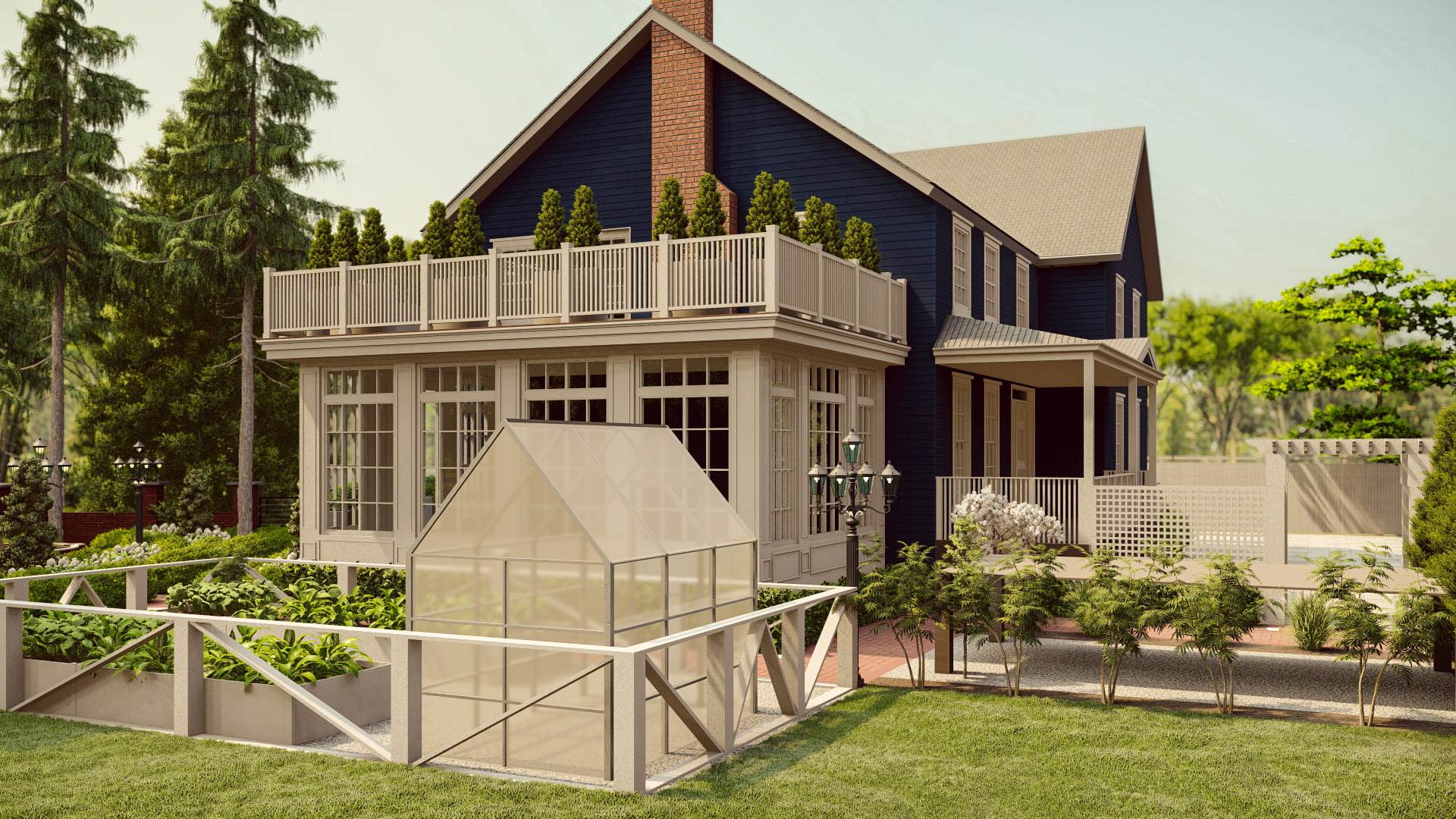 Homelydesign-3d-render-contemporary-green-house