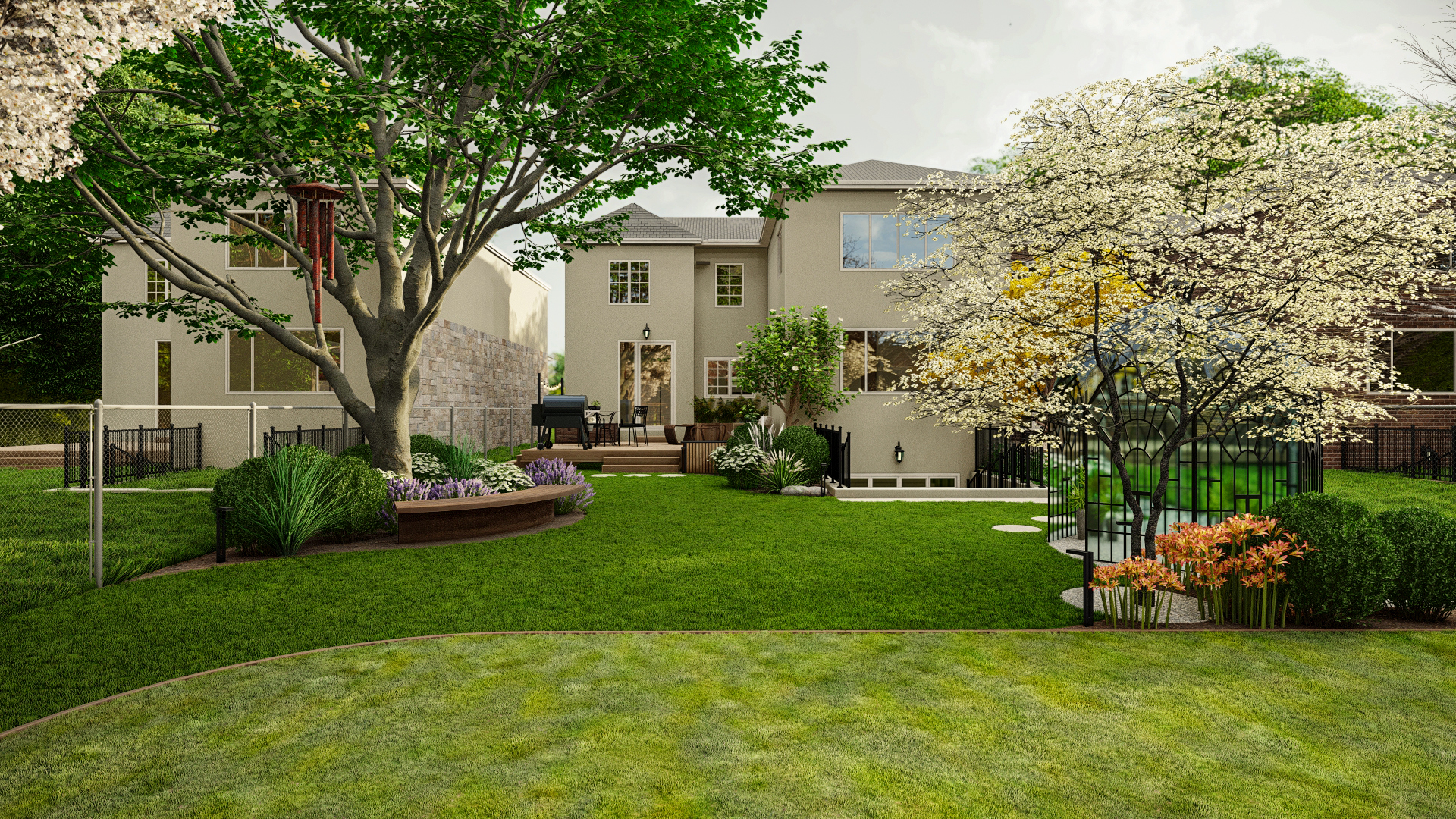 Homelydesign-mississauga-residence-garden-blossoming-backyard