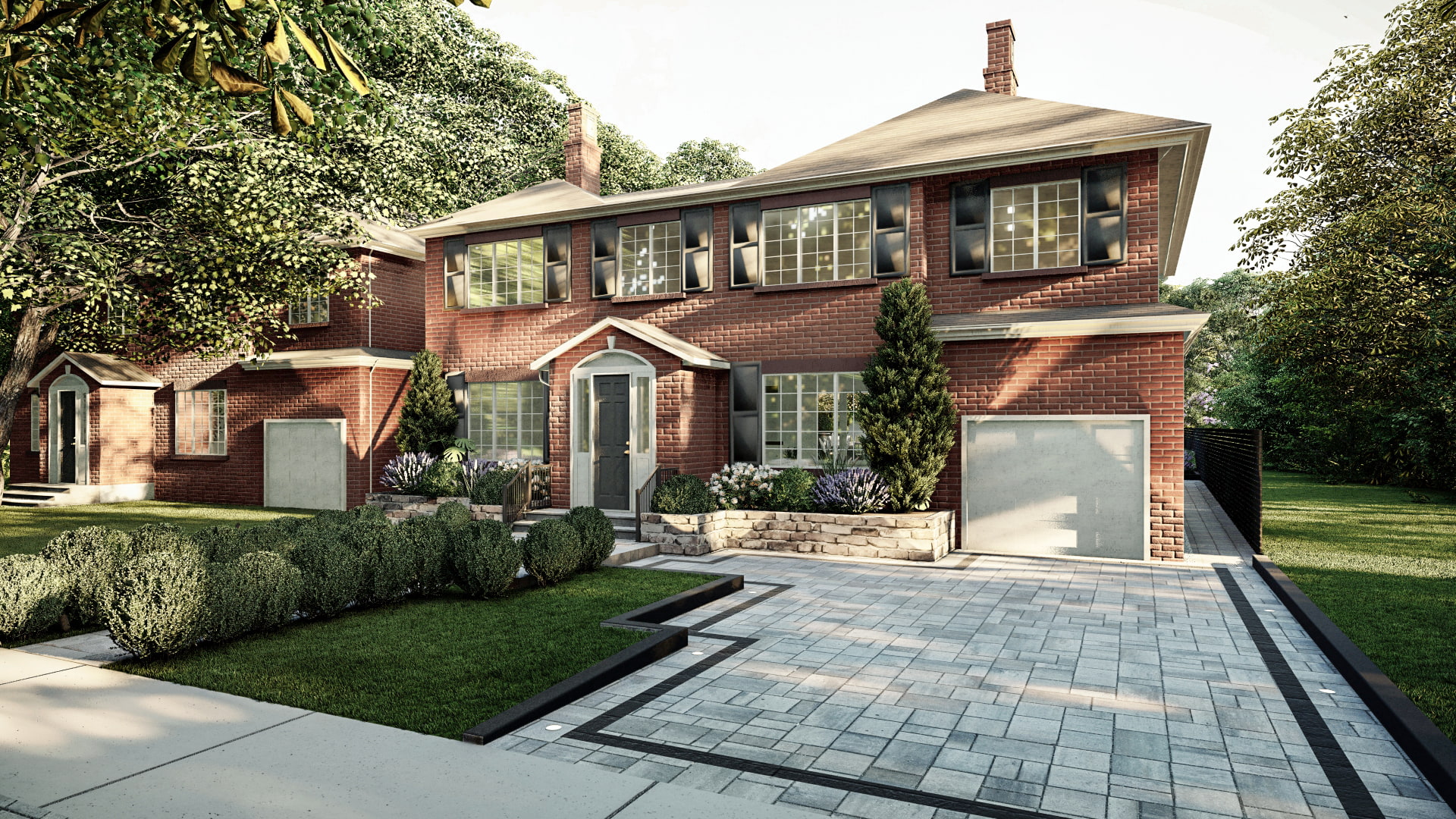 Homelydesign-scarborough-home-driveway-landscaping